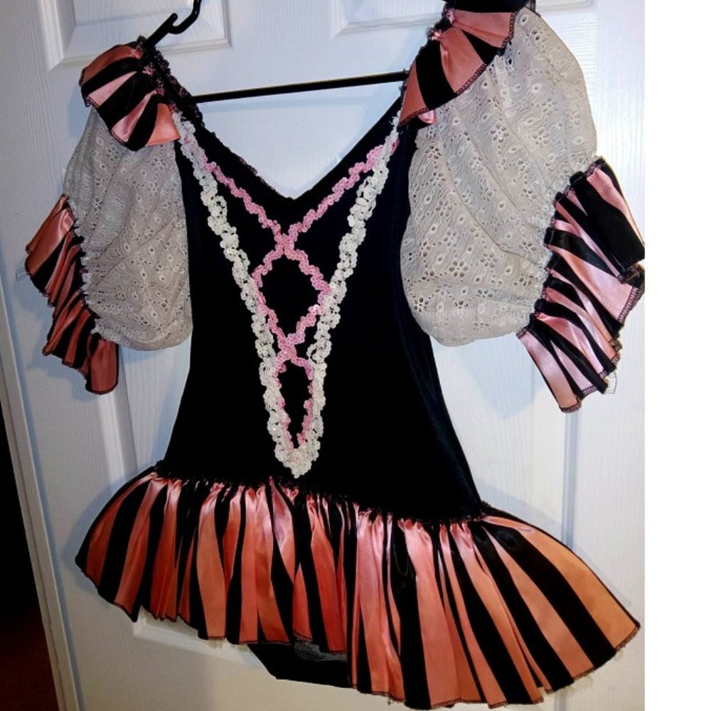 *SOLD* Black and Pink Vintage Circus Tutu Dress